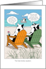 Happy Birthday Humorous Cow Pun card
