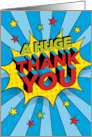 Superhuman Thank You Comic Book Style Graphics card