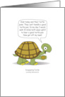 Funny Getting Older Birthday Turtle Boomer Joke card
