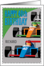 40th Birthday F1 Race Car Customize Name card
