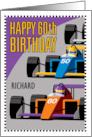 60th Birthday F1 Race Car Customize Name card