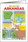 Greetings From Arkansas Symbols Fun Facts Nickname and Capitol Blank Inside card