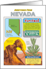 Greetings From Nevada Symbols Fun Facts Nickname and Capitol Blank Inside card