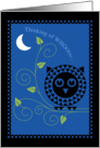 Owl in Tree Under Moon Thinking of You card