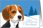 Christmas, Beagle, From Our Pack to Yours card