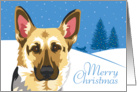 Christmas, German Shepherd, From Our Pack to Yours card