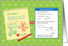 Child’s Santa letter vs Internet letter, Merry Christmas card