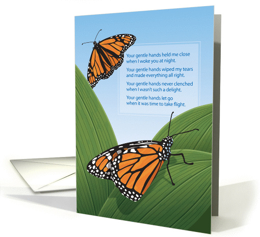Butterfly Artwork with Mother's Day Poem card (1211384)