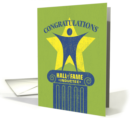 Congratulations Hall of Fame Inductee card (1217878)