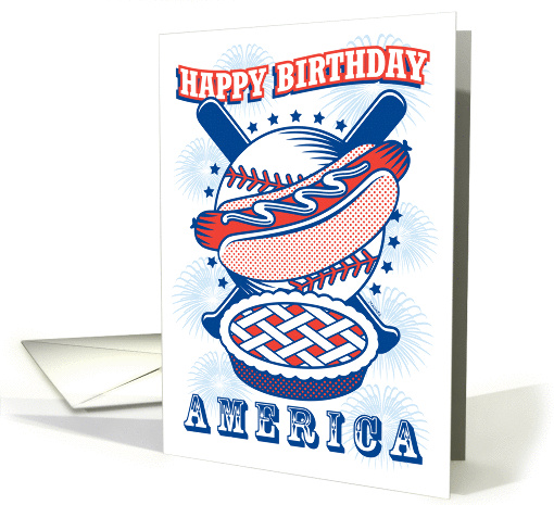 Happy Birthday America, July 4th, Independence Day card (1278938)