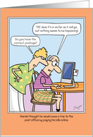 Funny Birthday Computer Joke card