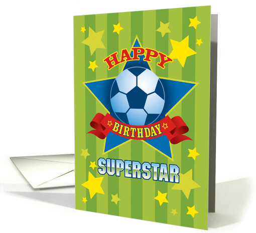 Soccer Superstar Happy Birthday card (1295300)