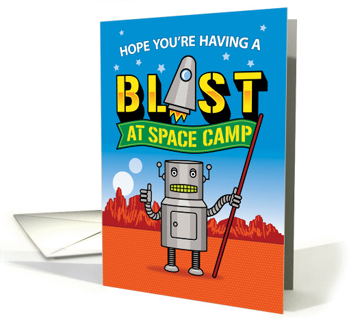 Thinking of You Space Camp Robot card (1303092)