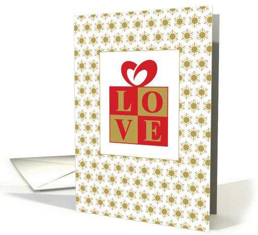 Love Gift with Heart Bow, Christmas card (1315764)