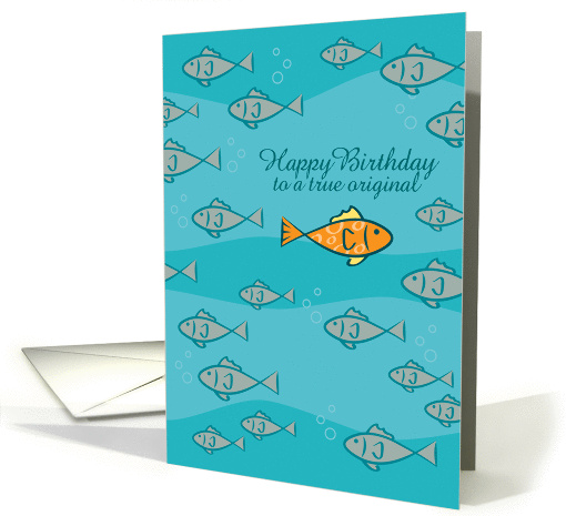 True Original Happy Birthday Fish Metaphor card (1319118)