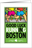Good Luck Running In Boston card