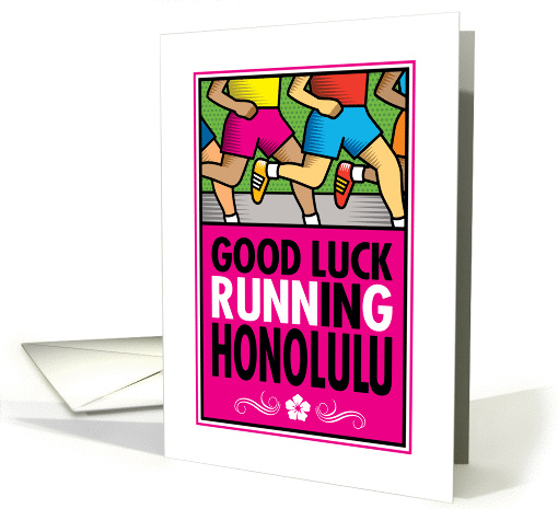 Good Luck Running In Honolulu card (1369724)