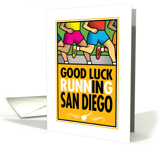 Good Luck Running In San Diego card (1369726)