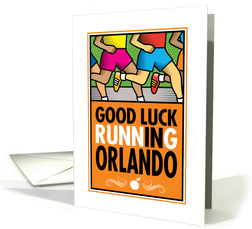 Good Luck Running In Orlando card (1369746)