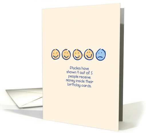 Funny Birthday No Money card (1389960)