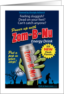 Funny Zombie Spoof Ad Halloween card