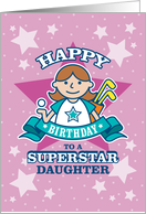 Happy Birthday Superstar Daughter, Golf card