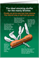 Ultimate Man Tool, Funny Christmas for Brother card