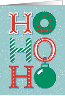 Ho, Ho, Ho, Merry Christmas card