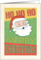 Vintage Santa Sign,...