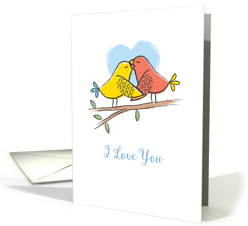 Birds Hugging Valentine's Day card (1410876)