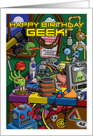 Happy Birthday Geek card