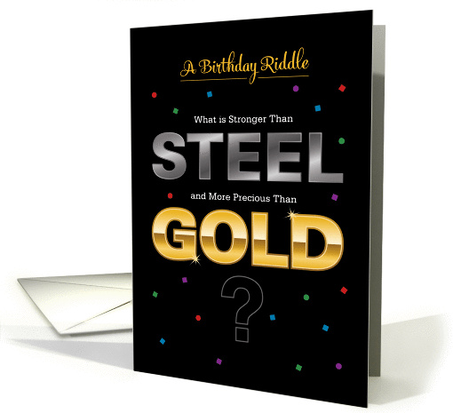 Birthday Riddle for Awesome Friend card (1432074)
