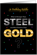 Birthday Riddle for Awesome Friend card