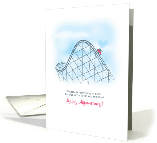 Roller Coaster Ride Anniversary card (1448258)