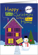First Christmas in New Home card