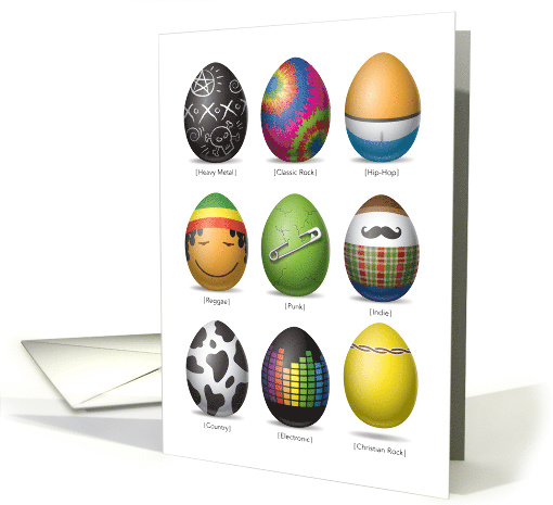 Easter Eggs Rock and Roll card (1471332)