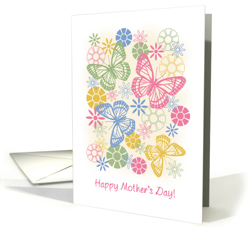 Mother's Day Flowers and Butterflies card (1474084)