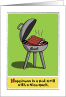 Funny Birthday Barbecue Pun card