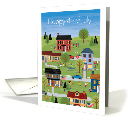 Happy 4th of July, Neighborhood Scene card (1479622)