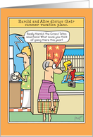 Funny Birthday, Grand Teton Mountains Joke card
