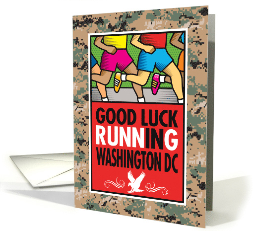 Washington, DC, Military Marathon, Camo Background card (1488114)