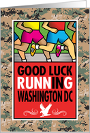 Washington, DC, Military Marathon, Camo Background card