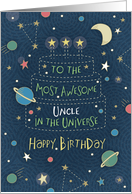 Happy Birthday Most Awesome Uncle in the Universe card