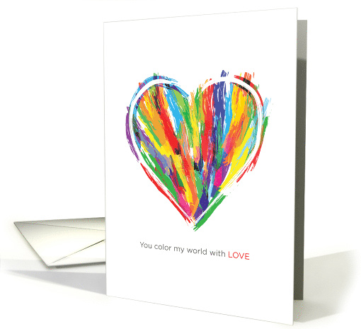 Colorful Heart Valentine's Day Love card (1508494)