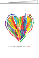 Colorful Heart Valentine’s Day Love card