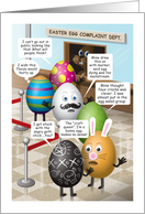 Funny Easter Egg Complaint Department card