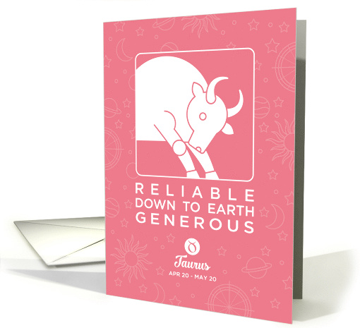 Astrology Birthday Zodiac Sign Taurus card (1577192)