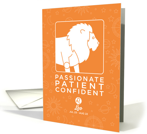 Astrology Birthday Zodiac Sign Leo card (1577202)