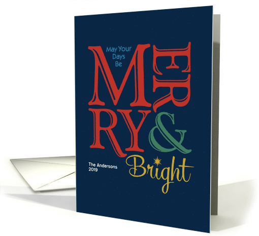Merry and Bright, Merry Christmas card (1587026)