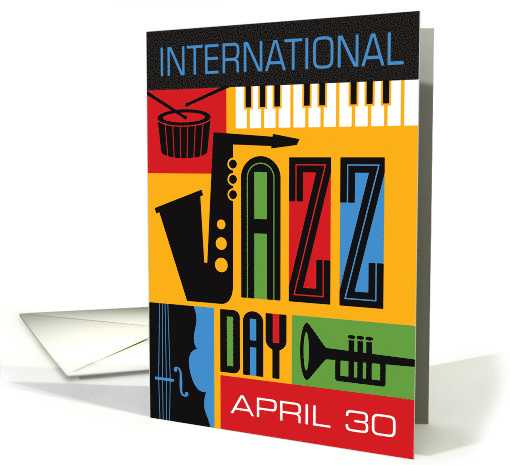 International Jazz Day card (1596814)